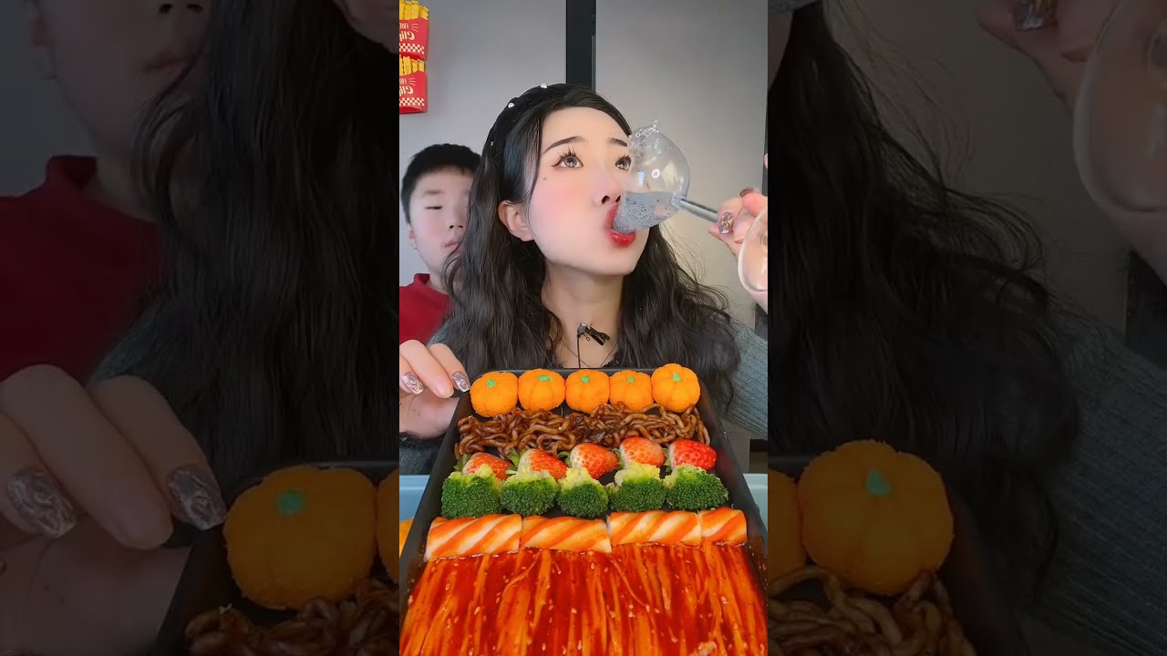 Chinese Food Girl Video Mukbang Shorts