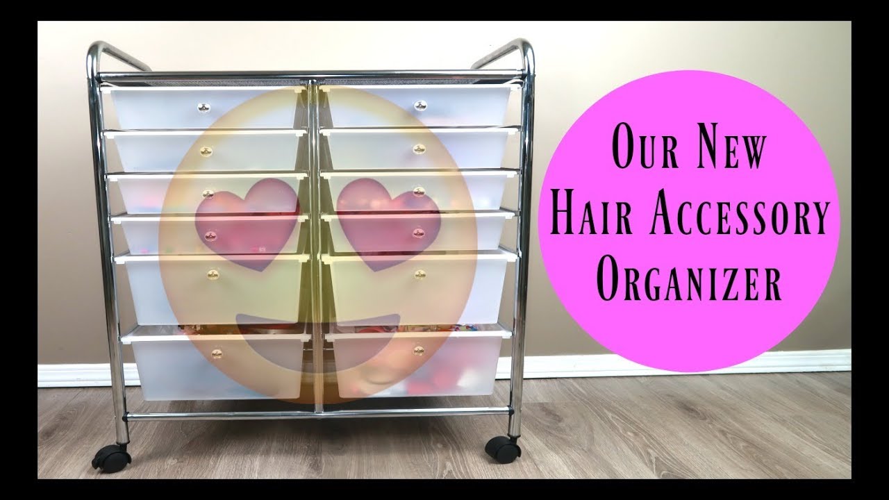 Hair Accessory Organizer | Honey-Can-Do® Studio Organizer Cart with Drawers