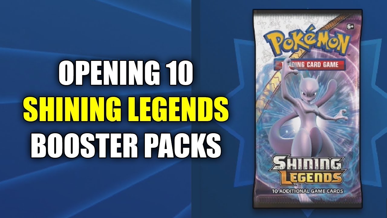 Opening 10 Shining Legends Booster Packs Pokemon Trading Card Game