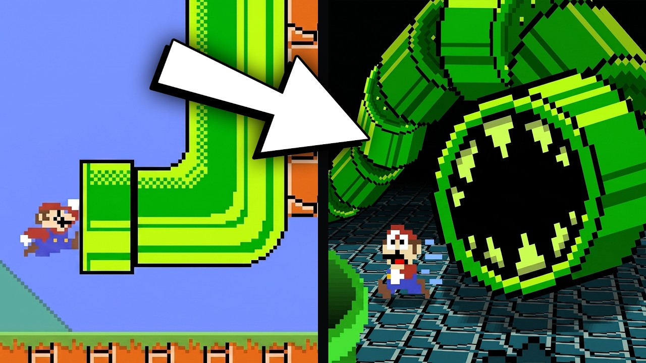 Each pipe sends Mario somewhere worse?! - BTG Reacts to funny Mario videos