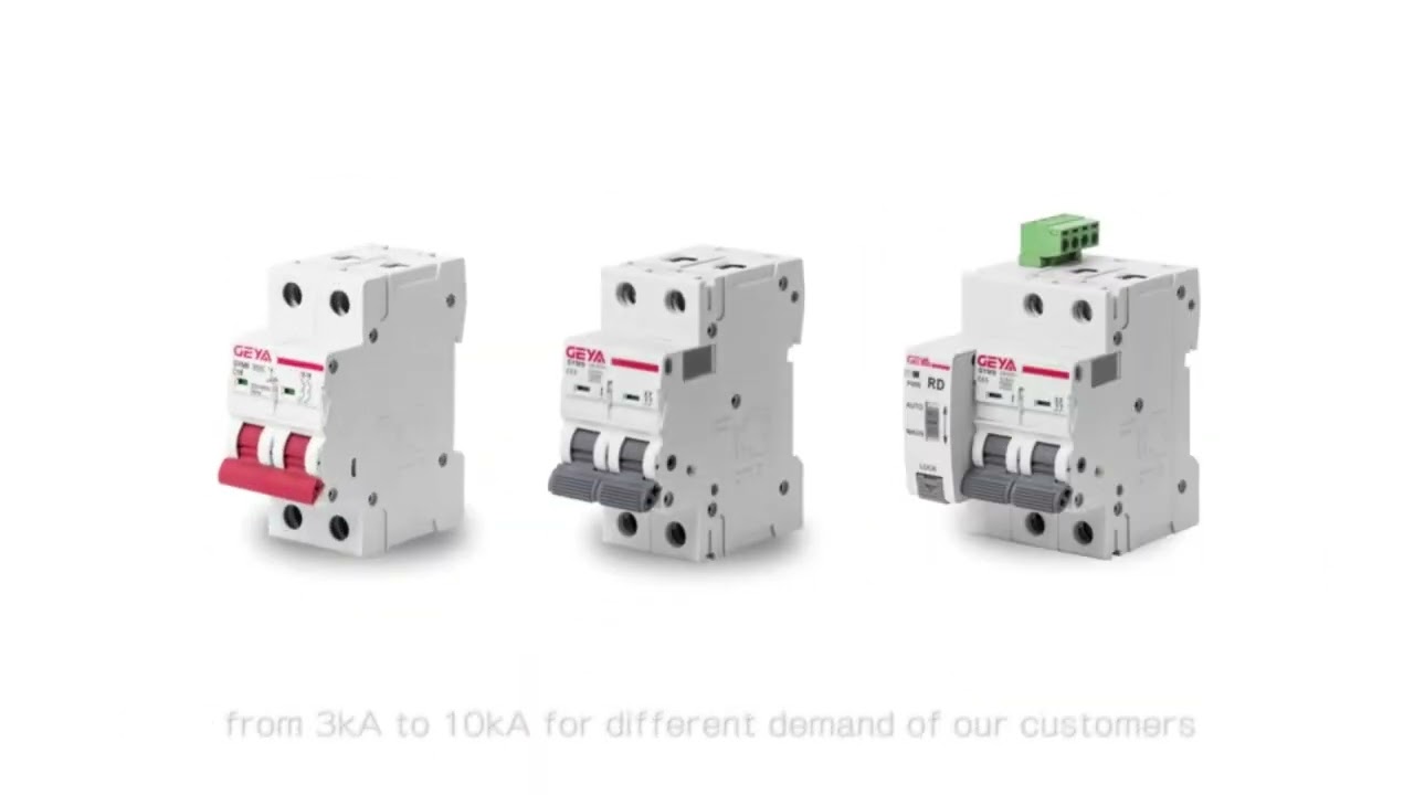 GEYA GYL9 TYPE B RCD RCCB Din Rail Earth Leakage Current breaker DC