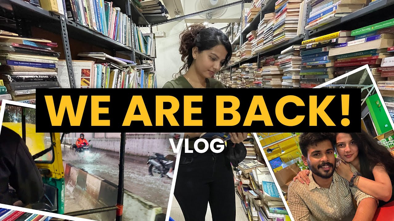 WE ARE BACK!! BANGALORE Rains, BOOK shopping in Bangalore, BLOSSOM Book House tour | Rakhi Deep