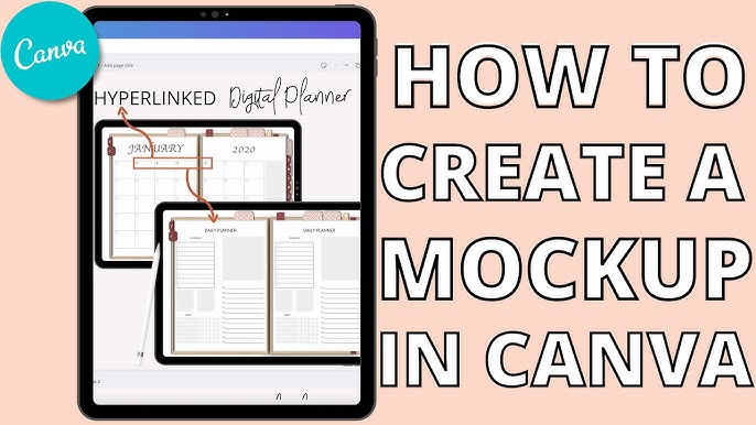 Download Design A Product Mockup In Canva Digital Planner Mockup For Etsy Youtube