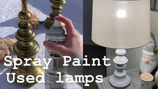 EASY DIY Chalk Spray Paint Used BRASS Lamps by Ciara’s Crafting Table 8,244 views 2 years ago 3 minutes, 2 seconds