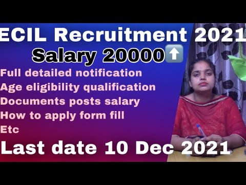 BECIL Recruitment 2021 | Salary ₹ 20,000+ | Online apply | 10th Pass Eligible #BECILRecruitment2021