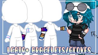 How to make lgbtq  Bracelets/Gloves // Tutorial // Gacha Club