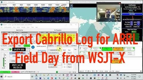 ARRL Field Day Cabrillo Log Export from WSJT-X