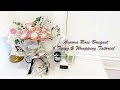 Aurora Rose Bouquet Tying technique & Wrapping by using newspaper wrapper | 螺旋花腳手綁花束 - 极光玫瑰花束 (报纸包装）