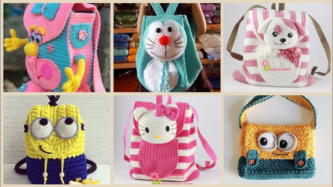 Very Attractive Handmade Crochet bags Collection For Kids YouTube