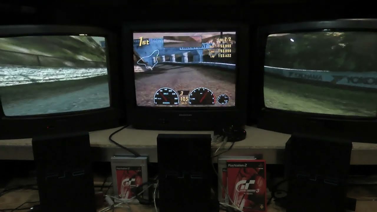Setting up Gran Turismo 3 in ultrawide on original hardware
