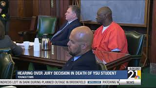 Hearing over jury decision in death of YSU student