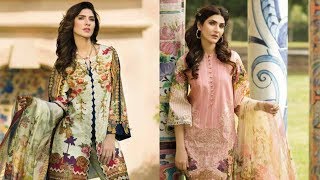 EXCLUSIVE  FIRDOUS digital printed lawn with lawn dupatta.