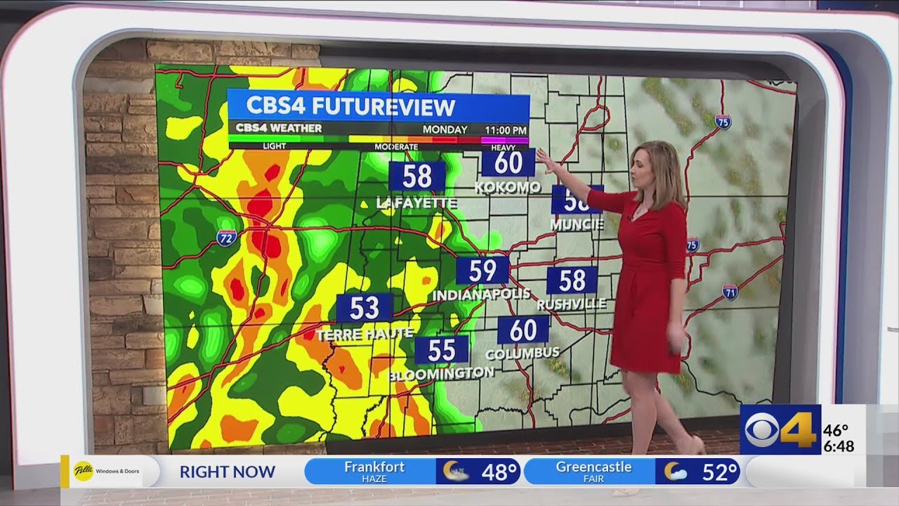 A windy warmup; timing rain and storm chances - YouTube