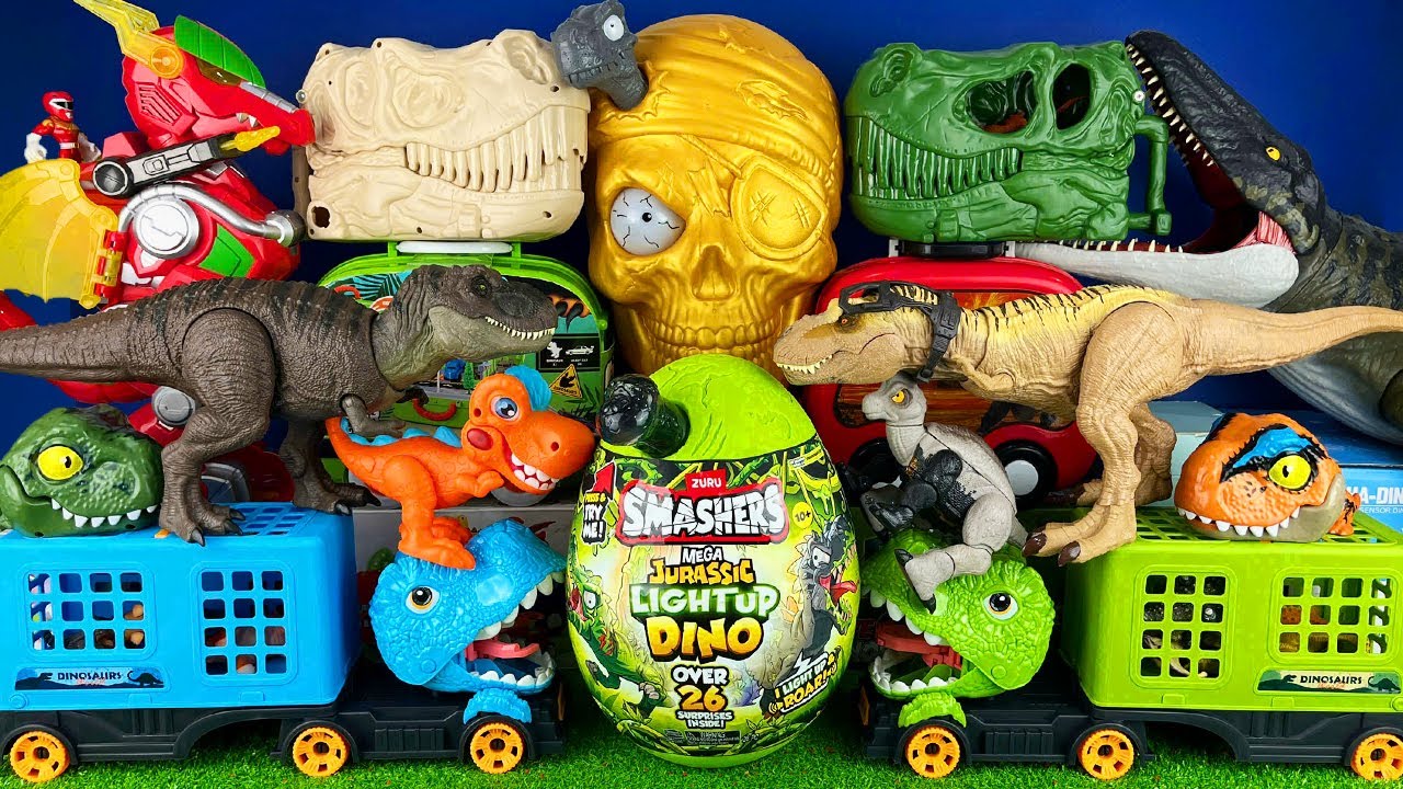 Jurassic World Unboxing Review Asmr Dinosaur T-rex Mosasaurus Cetarosaurus Spinosaurus Dino Truck