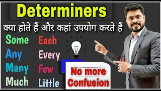 Determiners in English Grammar// Some, Any, No, Little, Many, Few, Each, Every, Much