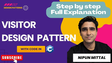 Visitor Design Pattern || Full Explaination || Implementation in C++ || Nipun Mittal