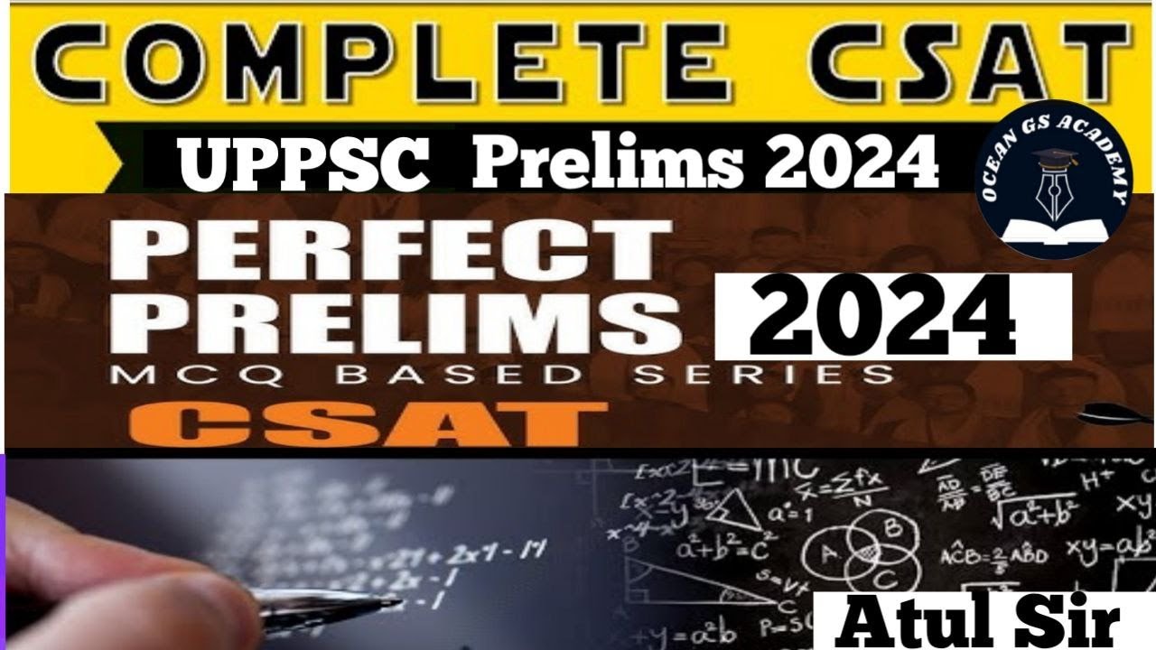 UPPSC PRE 2024 || CSAT TEST SERIES || BASED ON PREVIOUS YEAR TEST ...