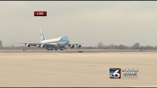 President Obama's arrival in Boise