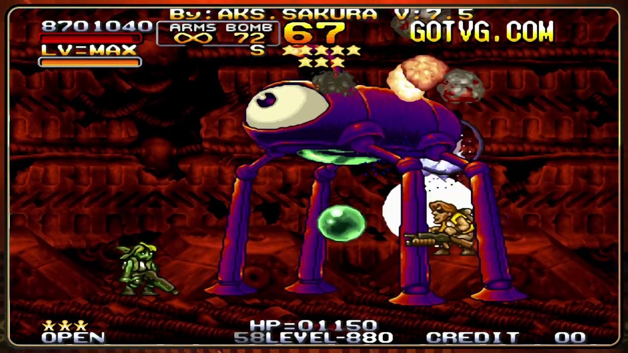 Metal Slug 3 Legend Unlimited Fire 7.5  Lvl 8 (8 STAR) One Credit