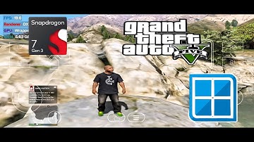 Gta 5 lite on snapdragon 7 gen 3 on winlator ludashi || windows ||