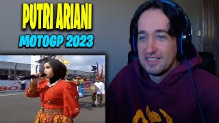 First Time Hearing Putri Ariani  National Anthem Indonesia Raya motogp 2023 Reaction