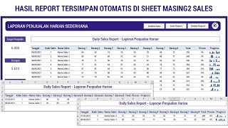 DAILY SALES REPORT - LAPORAN PENJUALAN HARIAN | REPORT TERSIMPAN OTOMATIS DI SHEET MASING2 SALES screenshot 2