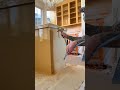 Spraying Emerald Urethane Gloss in SW Eastlake Gold – Perfect Finish!