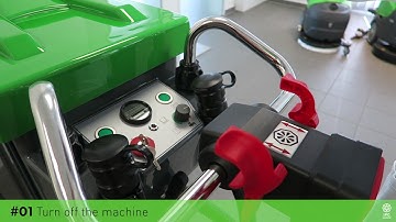 Premium Line Walk Behind Models: How to load battery