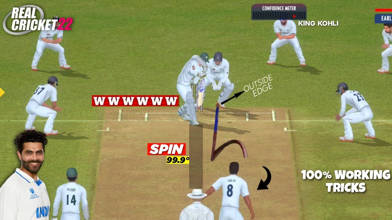 Real Cricket 22 Bowling Tricks Stump Breaker How to take wickets in rc2 ...