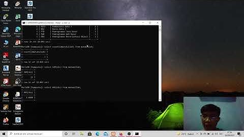 Fungsi agregat(COUNT-SUM-AVG-MINIMUM-MAXIMUM) pada database mysql