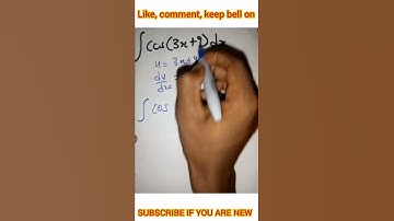 Integration of cos(3x+9)dx. #shorts