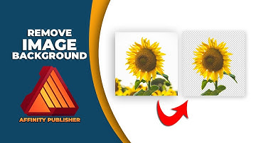 How to remove background from an image in Affinity publisher
