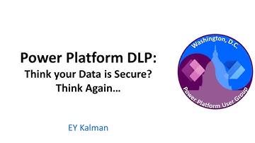 Power Platform DLP - January 2023 Washington, DC User Group