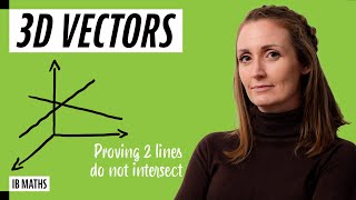 Skew Lines: Showing 2 Lines Do NOT intersect algebraically