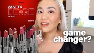 GAME CHANGER!!! NEW CARELINE MATTE EDGE LIP BULLET TRY ON!