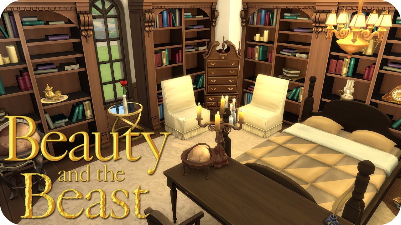 Beauty And The Beast Themed Bedroom Sims 4 Disney Room Build
