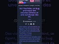 #info #news #actu #youtube #bug #reseauxsociaux voilà l'explication