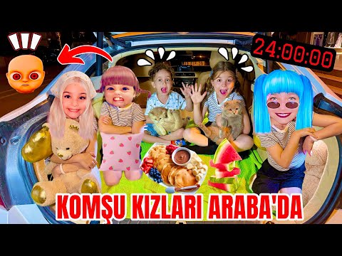 KUZEY ELİF KOMŞU KIZLARI İLE 24 SAAT ARABA’DA KALDIK !! BABAM KORKUTTUدي دي ميدو - لولو | قناة وناسة