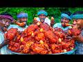 FULL CHICKEN FRY with EGGS INSIDE | Chicken Fry Recipe Cooking in Village | Fried Chicken Recipe Mp3 Song