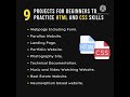 9 projects to practice html and css|by learn computer skills