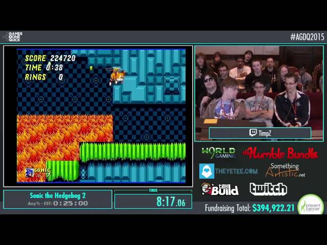 Sonic the Hedgehog by t0uchan in 23:12 - Summer Games Done Quick 2020 Online  