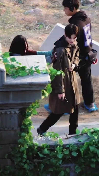 Zhang yuxi and Bi Wen Jun on the set of their upcoming drama 'Deep Affectionate Eyes '