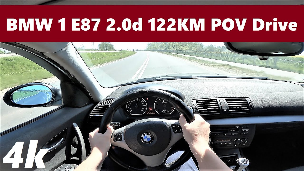 Bmw 1 E87 118d (2007) 2.0d 122KM POV DRIVE Test & Acceleration