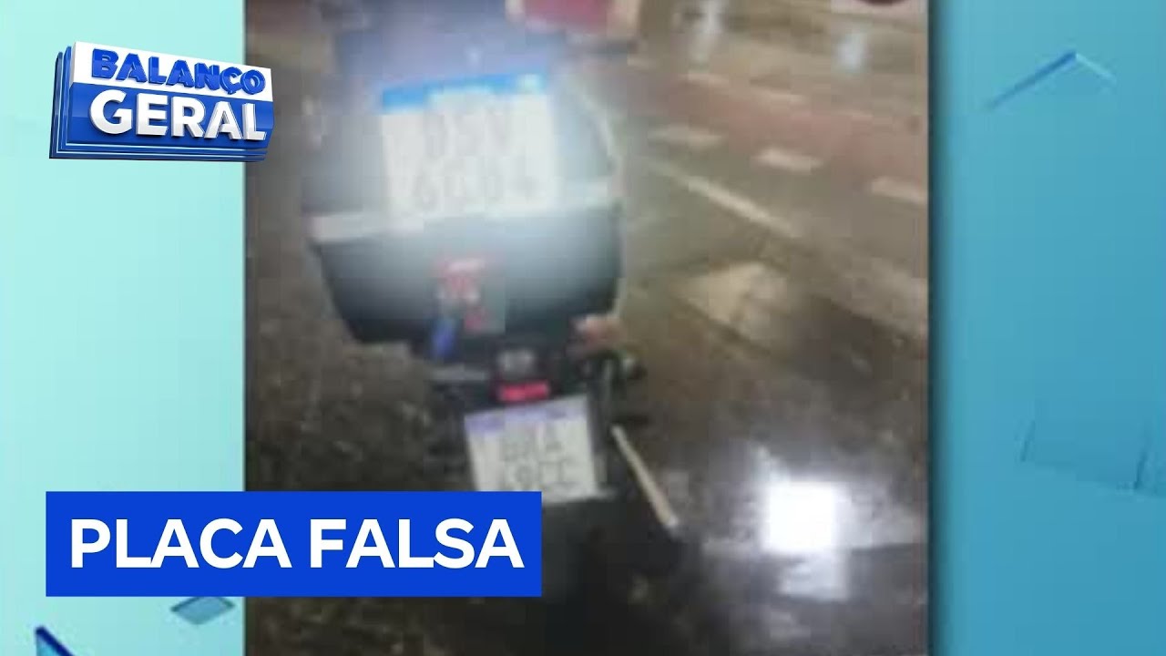 Câmeras do sistema Smart Sampa detectam criminosos usando placas falsas em motos em São Paulo