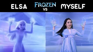 Сравнение ❄ Где же ты? - Холодное сердце 2 | SHOW YOURSELF (in English) - FROZEN 2 in REAL LIFE