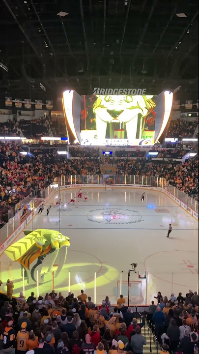 Nashville Predators Take a Big Bite of Video With New Centerhung Board at Bridgestone  Arena