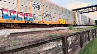 CSX M584 with CSXT 213 AC44CW and CSXT 901 ES44AC-H