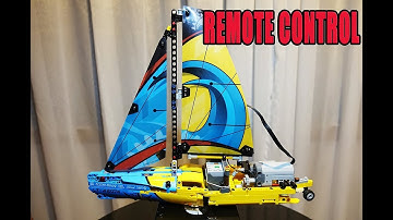 Lego Technic MOD Full Power Motorized Functioning with Remote Control -  Racing Yacht 42074
