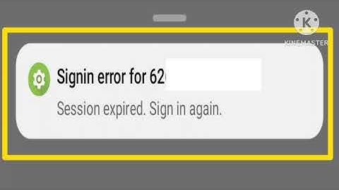 Fix Sign in error Session Expired Sign in again Problem | Sign in error Session Expired Signin again