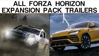Evolution of Forza Horizon Expansion Pack Trailers (2012 - 2018)